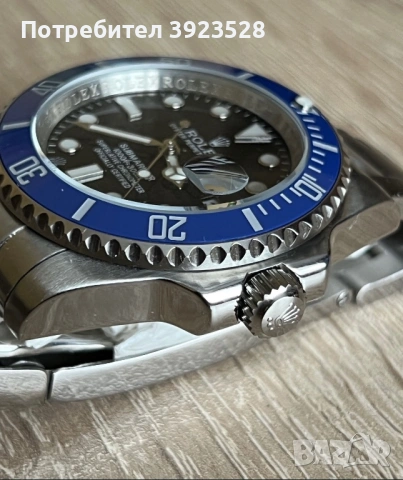 Часовник Rolex Submariner Blue/син, снимка 5 - Мъжки - 54744128