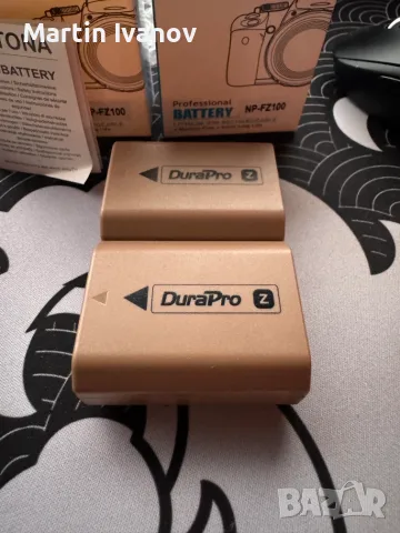 2 Батерии NP-FZ100 DuraPro за SONY, снимка 3 - Батерии, зарядни - 55336285