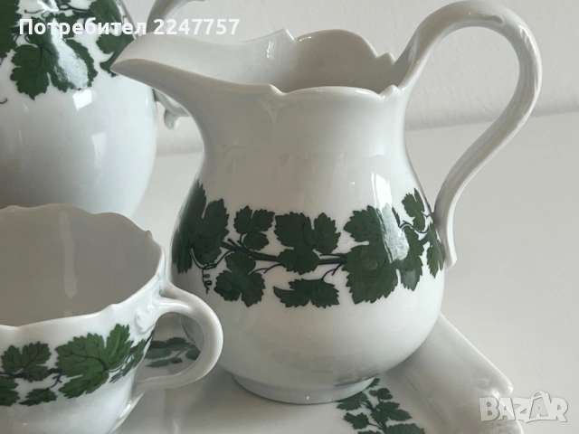 Сет на Meissen лозов лист, снимка 5 - Други - 54787396
