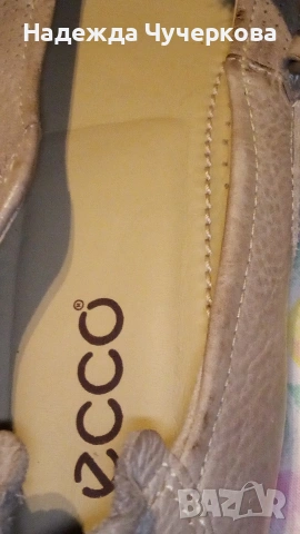 ecco 38 номер, естествена кожа, анатомични.обувани за проба, нови,, снимка 5 - Маратонки - 54984464