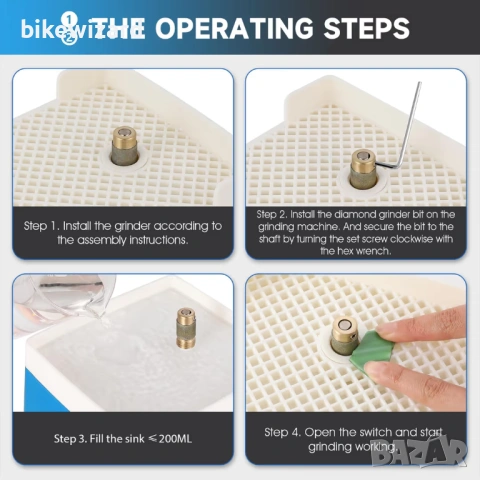 Автоматична машина за шлифоване на стъкло за витражи и керамика, 2 диамантени резачки НОВО, снимка 4 - Други инструменти - 54544770
