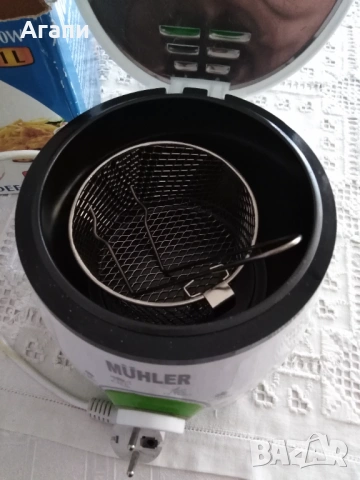 Фритюрник Deep Fryer Muhler MF-801 800W 1 литър, снимка 3 - Фритюрници - 54309449