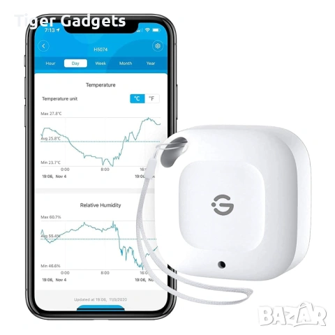 GoveeLife смарт термометър влагомер Bluetooth, до 80м, с приложение