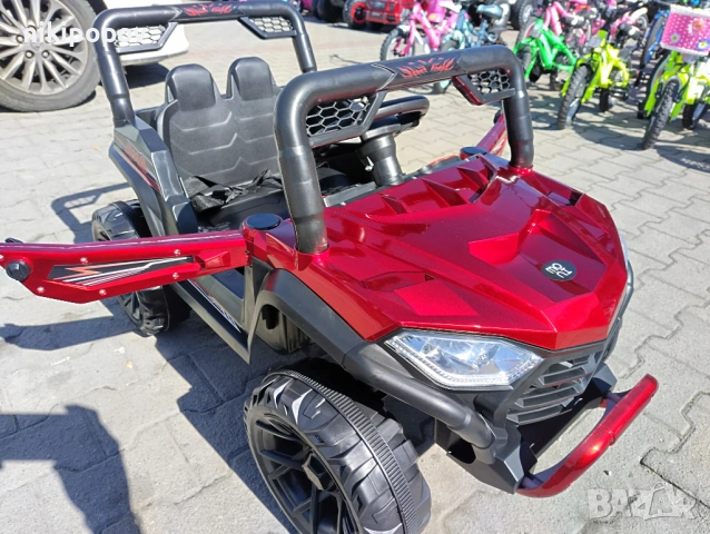 TEXAS акумулаторен джип FAST UTV червен, снимка 11 - Детски велосипеди, триколки и коли - 54811693
