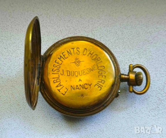 ПРОДАВАМ СТАР ФРЕНСКИ ДЖОБЕН МЕХАНИЧЕН ЧАСОВНИК - D'HORLOGERIE, снимка 4 - Антикварни и старинни предмети - 54713858