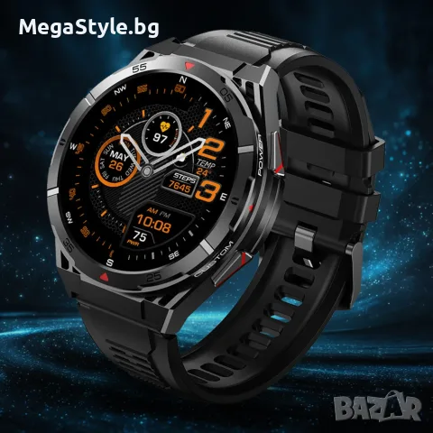Водоустойчив  Bluetooth GPS смарт часовник ,мъжки IP69, снимка 4 - Смарт часовници - 55688822