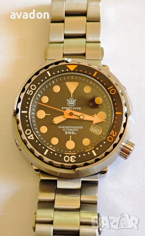 STEELDIVE automatic, saphire wr 300m by seiko, снимка 5 - Мъжки - 54995856