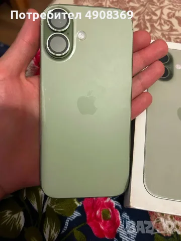 iPhone 17, зелен, само eSIM. С кутия и всички аксесоари