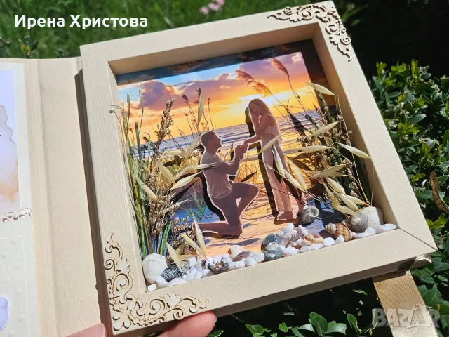 Луксозна картичка за сватба, кръщене, първи рожден ден, юбилей, предложение за брак, снимка 10 - Декорация за дома - 55603814