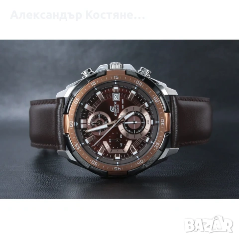 Нов часовник Casio Edifice EFR-539L-5AVUEF - гаранция, снимка 2 - Мъжки - 55213594