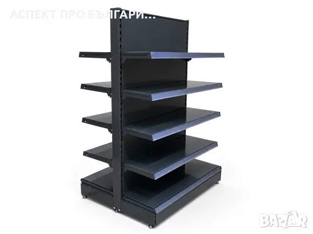 Островен стелаж 30х165х30,L100,B30/4х30 