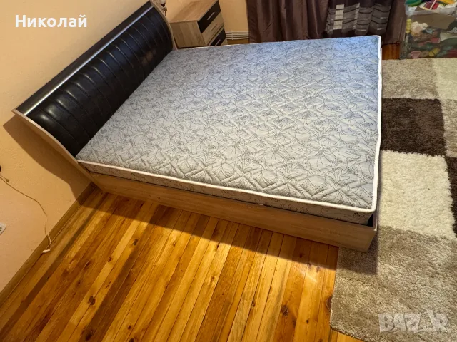 Продавам спалня с еднолицев матрак, снимка 3 - Спални и легла - 55605934