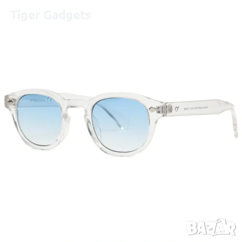 OS SUNGLASSES BERLINO Trasparente Blu Fumè – стилни слънчеви очила, снимка 2 - Слънчеви и диоптрични очила - 54621117