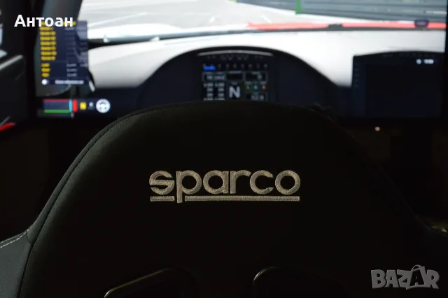 Simlab GT1 EVO + интегрирана стойка за 3 монитора + sparco r100, снимка 4 - Аксесоари - 55617963