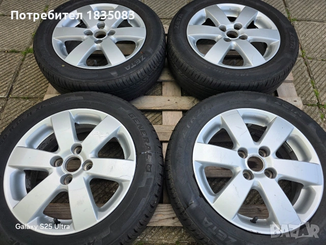Лети джанти 15ки 4х100 Suzuki + летни гуми 185/60/15, снимка 2 - Гуми и джанти - 54421183