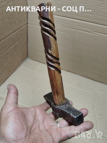 Соц Стар Каменоделски Чук 0.630кг. НОМЕР 1736., снимка 7 - Антикварни и старинни предмети - 53951957