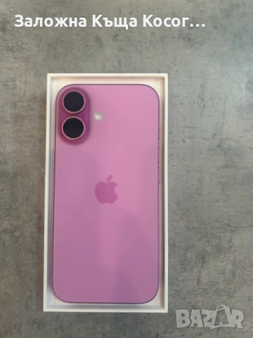 Apple iPhone 16 Pink 128 gb 100% бат., снимка 6 - Apple iPhone - 54449363