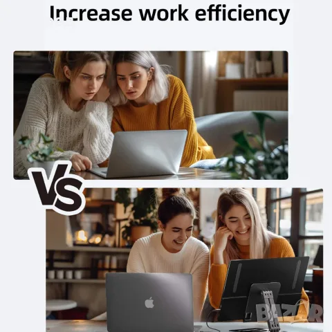 НОВ INGNOK YN02D – Преносим МОНИТОР 15.6” Full HD с USB-C и HDMI, снимка 7 - Монитори - 55299171