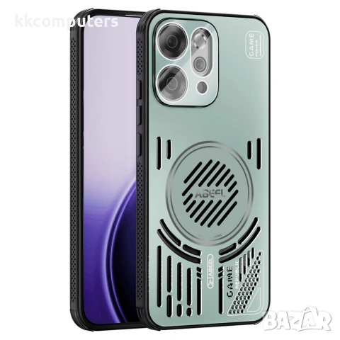 За Oppo Reno14 5G ABEEL Магнитен Калъф с Алуминиева Сплав, Охлаждане и Скрийн Протектор – 5 цвята, снимка 4 - Калъфи, кейсове - 54967282