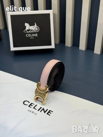 колан от естествена кожа в кутия celine 2см