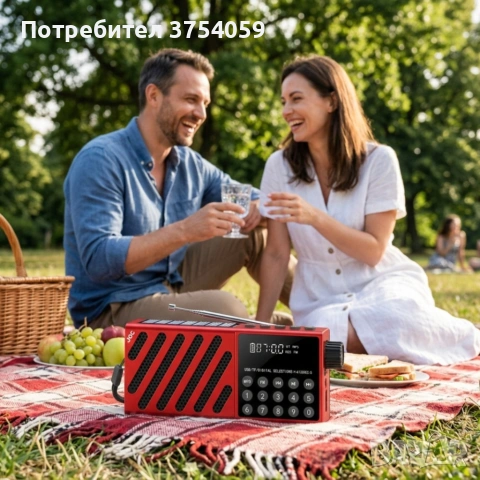 Радио със соларно зареждане JOC-6138REC-S с Bluetooth, мултифункционално и преносимо, снимка 4 - Радиокасетофони, транзистори - 55175287