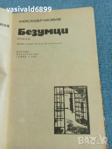 Александър Насибов - Безумци , снимка 4 - Художествена литература - 55397240