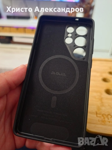 Малко използван Оригинален кейс PITAKA PinButton за Samsung Galaxy S25 Ultra (Aramid Fiber) #80, снимка 5 - Калъфи, кейсове - 54636652