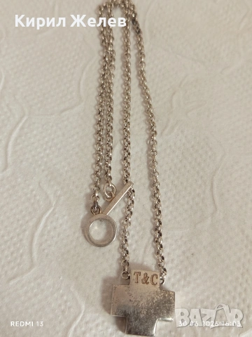 Марково сребърно колие Tiffany*Co модерен Арт дизайн 39753, снимка 6 - Колиета, медальони, синджири - 55102386