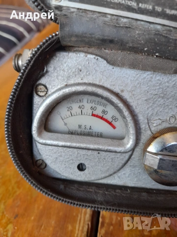Стар уред за измерване на горими газове MSA Explosimeter 2E, снимка 4 - Антикварни и старинни предмети - 53988187
