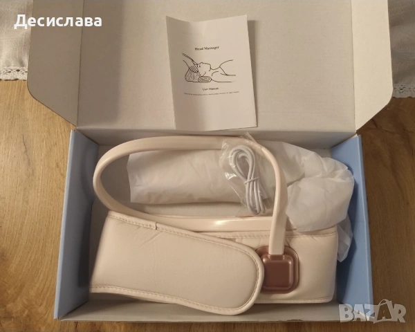 Релаксиращ масажор за глава с въздушна компресия и топлина, снимка 3 - Масажори - 55212370