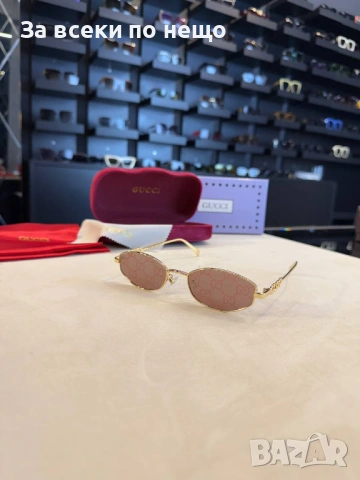 Gucci Слънчеви Очила С UV400 Защита Гучи С ПОДАРЪК🎁Калъф И Кутия - Различни Цветове Код SK1510, снимка 3 - Слънчеви и диоптрични очила - 54492080