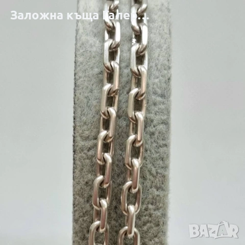 Сребърен синджир, 925, 21,60 г - като нов!, снимка 4 - Колиета, медальони, синджири - 54214724