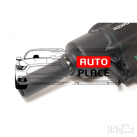 Пневматичен гайковерт с къс шпиндел 1450 Nм 1/2″ RockForce с вложки и куфар, снимка 3 - Други инструменти - 54048512