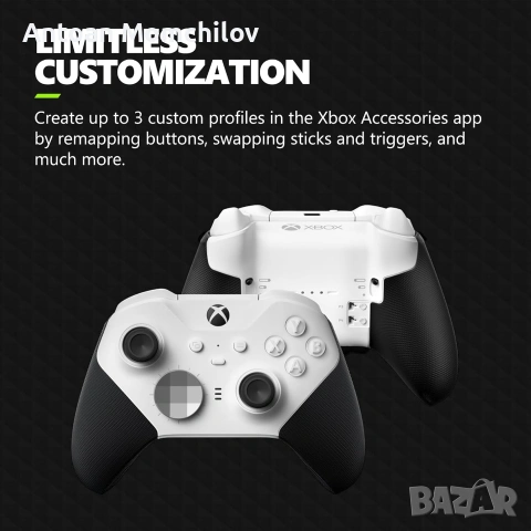 Контролер Xbox Elite Series 2 Core White, снимка 7 - Джойстици и геймпадове - 55264729