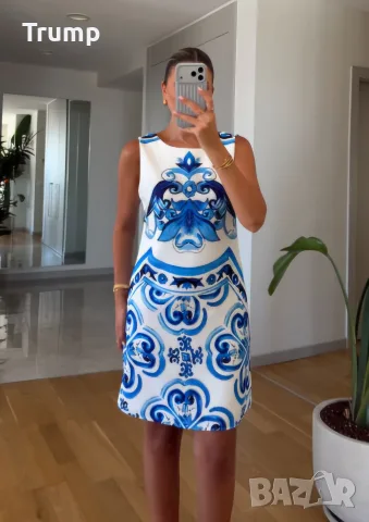 - 40 % дамска мини рокля с емблематичните дизайни на Dolce & Gabbana.    , снимка 3 - Рокли - 55629873