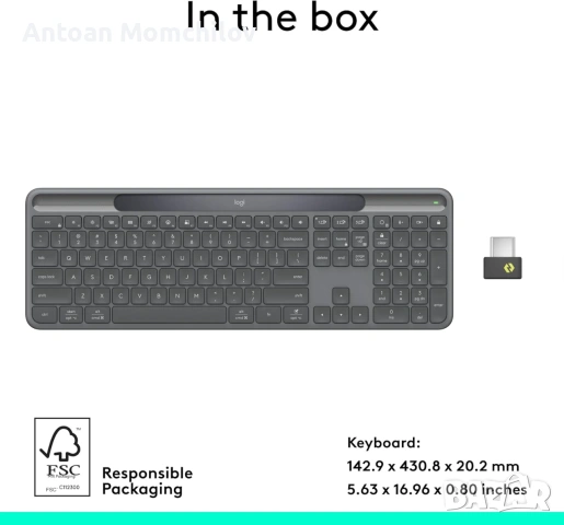 Соларна клавиатура Logitech K980 Bluetooth Logi Bolt, снимка 2 - Клавиатури и мишки - 55178669