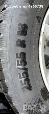 R 18 с гуми 255 55  Континентал зимни, снимка 5 - Гуми и джанти - 54015428