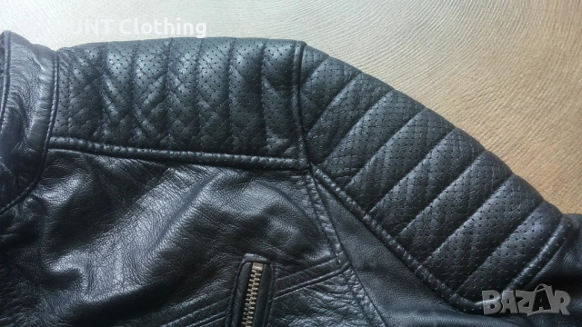 Jack & Jones JCOMORTY LEATHER Jacket Размер M мъжко яке естествена кожа 14-27, снимка 5 - Якета - 54803659