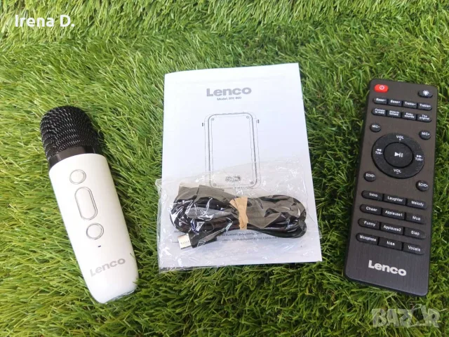 Караоке система с безжичен микрофон Lenco BTC-060WH – Буквално НОВА!, снимка 4 - Караоке - 55610248