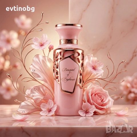 Дамски парфюм Fragrance World Bouquet Of Euphoria - Разцъфнете с нежност и гурме сладост, 100 мл, снимка 3 - Дамски парфюми - 54070365
