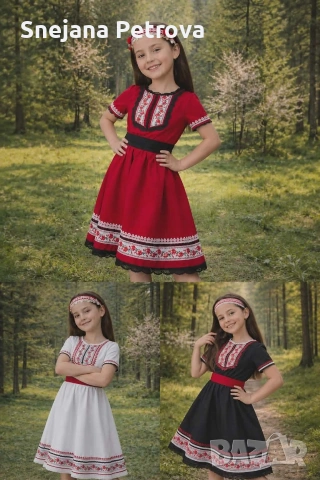 Рокли с фолклорни мотиви , снимка 3 - Детски рокли и поли - 54721232