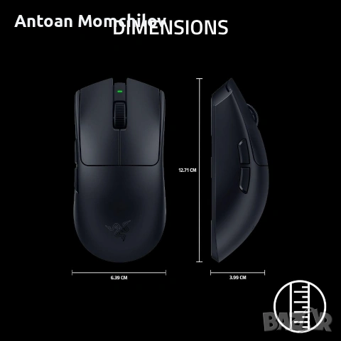 Геймърска мишка Razer Viper V4 Pro Black 8K, снимка 5 - Клавиатури и мишки - 55266409