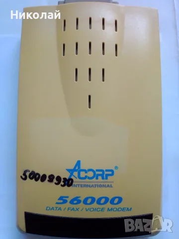 ACORP International 56000 - Външен Dial-Up Модем ACORP-56EMS, снимка 2 - Рутери - 55581169