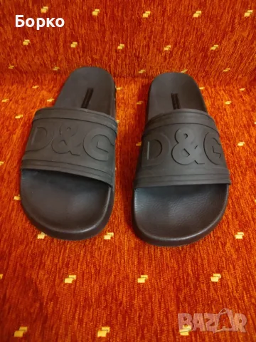 Dolce & Gabbana-оригинални мъжки чехли №42, снимка 7 - Мъжки чехли - 55465370