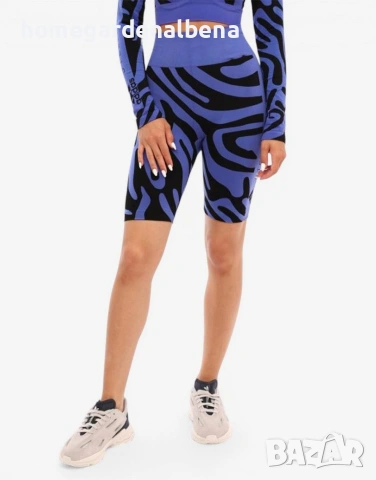 Adidas x Stella McCartney Wolford Leggings Blue/Black Дамски Клин – Seamless – Размер S / M / XL, снимка 2 - Къси панталони и бермуди - 54580036