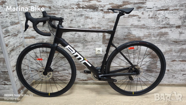 НОВ карбонов шосеен велосипед BMC Teammachine SLR SRAM Rival AXS Mavic Cosmic Elite | 58, снимка 9 - Велосипеди - 54288817