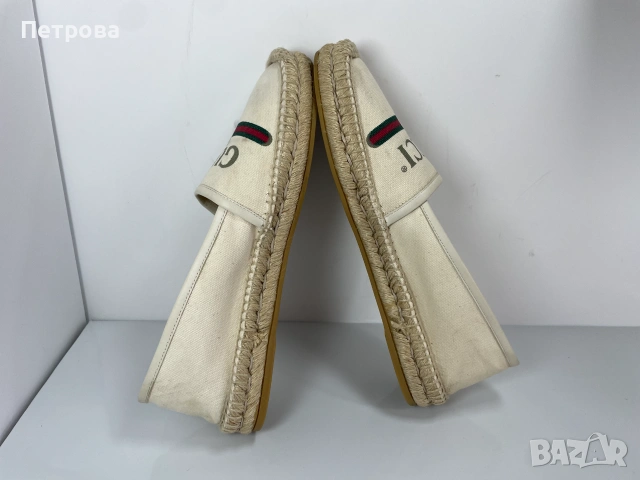 Бежови еспадрили Gucci 39 Оригинал, снимка 7 - Дамски ежедневни обувки - 55103265