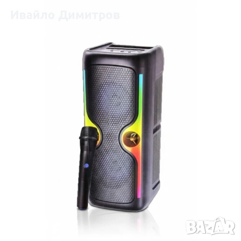 Bluetooth тонколонa KTS-2223 с RGB LED осветление и микрофон, снимка 2 - Тонколони - 54218237