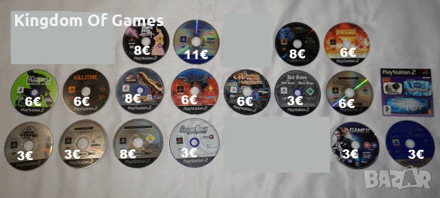 Игри за PS2 САМО ДИСКОВЕ GTA Vice City/Gun/X-Men 2/Urban Chaos/Killzone/NBA 2003/Jurassic Park/Lego