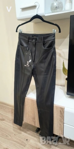 Дамско черно кожено бюстие с кафяв акцент Junona Юнона топ риза блуза боди панталон кожен клин , снимка 17 - Корсети, бюстиета, топове - 53973157